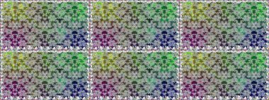 Raster Illustrasyon 'da moda olmayan çiçek deseni. Güzel kumaş deseni. Renkli Yaz Temalı Kusursuz Arkaplan. Düz Çiçek Elementleri Tasarımı.