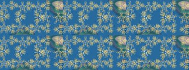 Şirin çiçekler. Raster Moda kumaş deseni. Çizgi çizimi deseni.