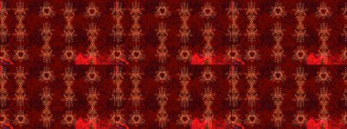 Basit bir kar tanesi. Kırmızı, siyah ve kahverengi renklerde şirin kar taneleri. Soyut duvar kâğıdı, ambalaj dekorasyonu. Kışın sembolü, mutlu noeller, mutlu yeni yıl kutlaması Raster illüstrasyonu..