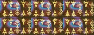 Raster resim. Kar tanesi doodle çizilmiş grafik. Noel kış tasarım için renkli kar taneleri.