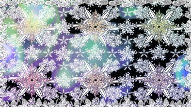 Moda baskıları için zarif bir şablon. Motley illüstrasyonu. Küçük renkli çiçekler. Çiçekli bahar çiçekleri. Küçük çiçekte şirin desenler.