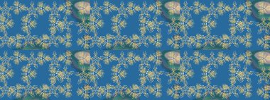 Şirin çiçekler. Raster Moda kumaş deseni. Çizgi çizimi deseni.