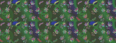 Renkli arka planda izole edilmiş kar tanelerinin düz tasarımı. Kar taneleri deseni. Kar tanesi süsleme deseni. Kar taneleri arka planda. Raster illüstrasyonu.