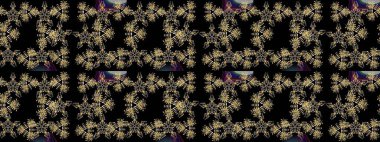 Raster. Siyah renkte güzel çiçekler, suluboya desenli eskiz deseni, duvar kağıdı, kart veya kumaş için fayanslı..