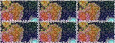 Raster illüstrasyonu. Gri renkli çiçekler. Kusursuz çiçek deseni duvar kağıdı için kullanılabilir.