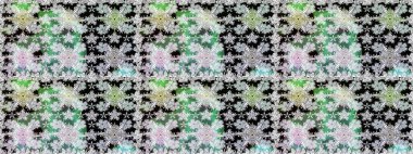 Tarafsız renklerde bahar çiçekleri. Raster illüstrasyonu. Raster çiçek desenli ve çiçekli..