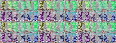 Raster - stok. Kusursuz bir arka plan modeli. Suluboya, elle çizilmiş. Tarafsız renklerde vadinin çiçekleri.