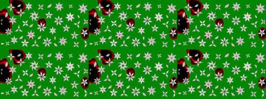 Karalama çiçekleri çizim kalıbı. Yeşil el çizimi desen. Sanat, çiçeklere ilham verir ve arka plan bırakır. Raster deseni.