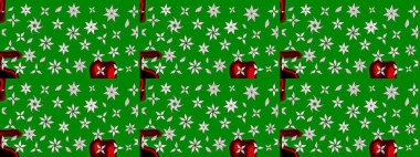 Raster illüstrasyonu. Chichi 'nin kumaş kalıbını çiz. Çiçek deseni. Renkli Bahar Teması eskiz kalıbı. Düz Çiçek Elementleri Tasarımı.