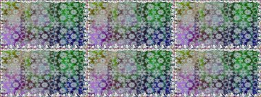 Raster illüstrasyonunda kusursuz çiçek deseni. Suluboya tarzında gri renkte çiçekler.