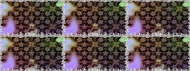 Küçük çiçekteki sevimli çiçek deseni. Siyah renkli çiçekler. Raster illüstrasyonu.