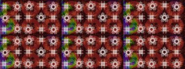 Renkli elementlerle Raster ilginç desen