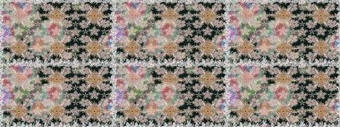 Raster resim. Ultrafashionable kumaş deseni. Organik motifi arka plan. Seamless modeli.