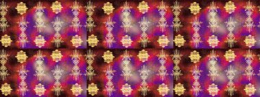 Raster illüstrasyonu. Mor, kahverengi ve kırmızı siluet kar tanesi işareti. Kar Tanesi Mozaik ikonu. Düz dizayn. Sembol kışı, donmuş, Noel, yeni yıl tatili. Grafiksel element dekorasyonu.