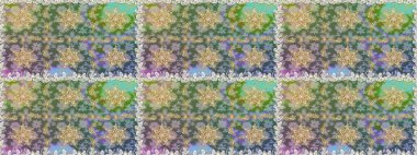 Altın elementlerle nötr renklerde altın desen. Kusursuz klasik altın desen. Raster geleneksel oryantasyon süsü.