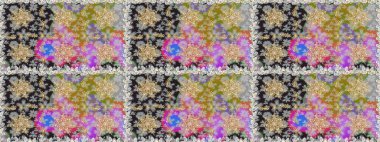 Gri renklerde, altın elementlerle kusursuz desen. Geleneksel oryantasyon süsü. Klasik klasik klasik arka plan. Klasik raster altın pürüzsüz desen.