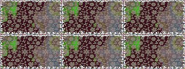 Kusursuz. Küçük çiçekteki sevimli çiçek deseni. Raster illüstrasyonu.