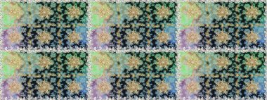 Raster illüstrasyonu. Oriental raster klasik gri ve altın desenli. Kusursuz soyut arkaplan.