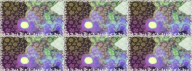 Raster illüstrasyonu. Kusursuz desen. Çiçek duvar kağıdı. Tarafsız renklerde. Renkli süs kenarı. Hint süsü..