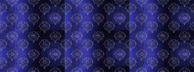 Küçük menekşe rengi, mavi ve gri renkli, çiçekli oldukça eski bir besin torbası deseni. Tekstil, kumaş, kapaklar, duvar kağıtları, baskı, yapıştırma, yapıştırma kitabı, dekupaj için çiçeksiz bir arka plan. Millefleurlar.