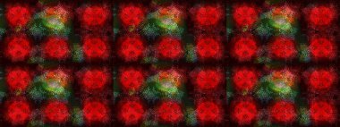 Raster illüstrasyonu. Raster Noel soyut renkli arka plan ve tatlı kar tanesi. Kar taneli kırmızı, kahverengi ve siyah renkler..