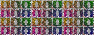 Kusursuz desen. Ultraviyole kumaş deseni. Organik motif arka planı. Raster illüstrasyonu.