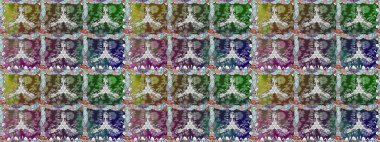 Güzel kumaş deseni. Raster illüstrasyonunda kusursuz çiçek deseni. Renkli Bahar Temalı Kusursuz Arkaplan. Düz Çiçek Elementleri Tasarımı.