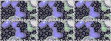 Çiçeksiz desenli arka plan. Düz Çiçek Elementleri Tasarım Raster illüstrasyonu. Gri renkli çiçekler. Renkli Bahar Teması Kusursuz Arkaplan.