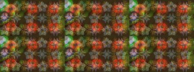 Farklı kar taneleri toplayıcısı, kahverengi, yeşil ve gri renklerde kış elementleri. Raster Noel soyut renkli arkaplan ve tatlı kar tanesi.