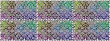 Arkaplanda. Çocuksu tasarım. Tekstil, kumaş, ambalaj, hatıra defteri için hoş bir çiçek arkaplanı. Elle çizilmiş karalama çiçekleri ile pürüzsüz desen.