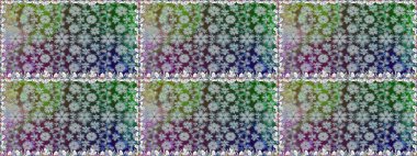 Çiçekli yaz çiçekleri. Motley illüstrasyonu. Moda baskıları için zarif bir şablon. Küçük çiçekte güzel bir desen. Küçük renkli çiçekler. Kusursuz..