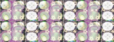 Soyut mandala veya kaprisli kar tanesi içini kaplamak sanat çizmek. Renkli arka plan üzerinde izole sevimli kar taneleri. Raster illüstrasyon.