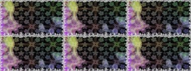 Çiçekli bahar çiçekleri. Motley illüstrasyonu. Küçük çiçekte güzel bir desen. Küçük renkli çiçekler. Kusursuz. Moda baskıları için zarif bir şablon.