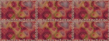 Kusursuz bir geçmişi var. Raster illüstrasyonu. Eski usul. Tomurcukları papatya çiçekleri olan sevimli bir çiçek deseni. Kumaş, tekstil, duvar kağıdı baskısı için. Miles Fleur, dandik süs.