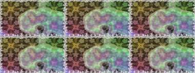 El çizimi. Suluboya çizimi. Tarafsız renklerde çiçekler. Çiçeklerle kusursuz desen.