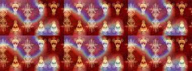 Çiçek desenli raster, kırmızı, mor ve kahverengi çizgi desenli soyut raster arkaplan. Modern stil dokusu.