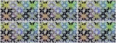 Kusursuz altın desen. Gri renkli ve altın elementli altın desenli. Raster doğulu süsü.