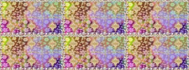 Çiçek süsü kumaş deseni, cam, çiçek desenli altın elementli, nötr renklerde metal. Klasik raster altın pürüzsüz desen.