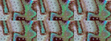 El çizimi, soyut ve süslü elementler. Suluboya resim taklit Raster çizimi. Klasik çiçekler. Yaz çiçekleri teması. Kahverengi renkler.