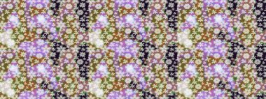 Küçük çiçekteki sevimli çiçek deseni. Tarafsız renklerde çiçekler. Raster illüstrasyonu.