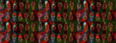 Küçük çiçekteki sevimli çiçek deseni. Kahverengi renkte çiçekler.