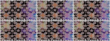 Gri ve nötr renkte çiçekler. Raster illüstrasyonunda kusursuz çiçek deseni.