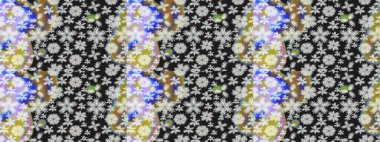 Raster stili kumaş deseni. Çiçekler suluboya desensiz.