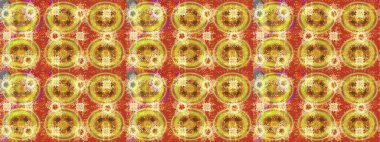 Kar Tanesi Raster illüstrasyonu. Kış kar tanesi. Turuncu, sarı ve kahverengi renklerde izole edilmiş. Kar Tanesi Simgesi.