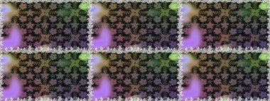 El çizimi çiçekli, soyut, pürüzsüz desen. Raster illüstrasyonu. Gri renkli çiçekler.