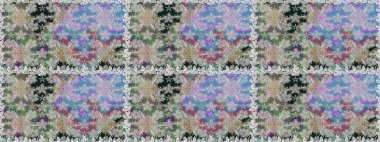 Raster illüstrasyonu. Gri renklerde. Soyut çiçek desensiz arkaplan. Küçük çiçekteki sevimli çiçek deseni. Raster deseni.