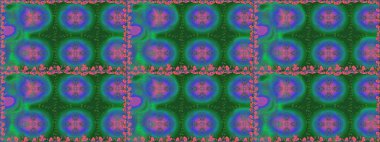 Çiçek yeşili, pürüzsüz desen. Klasik taslak çizimi. Raster çiçek izi. Raster Yumuşak kumaş deseni.