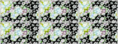 Varicoloneutral ve gri raster pürüzsüz çizim. Küçük çiçekteki sevimli çiçek deseni. Birçok nötr ve gri soyut çiçekli tropikal desenler.