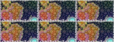 Raster illüstrasyonu. Gri renkli çiçekler. Kusursuz çiçek deseni duvar kağıdı için kullanılabilir.