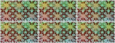 İslam tasarımı. Kusursuz desenli oryantal süs. Çiçek kiremitleri. Raster altın tekstil baskısı. Altın elementlerle nötr renklerde altın desen.